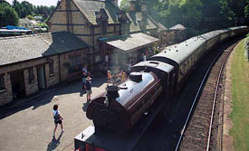 Haverthwaite Steam Railway at Lakeside